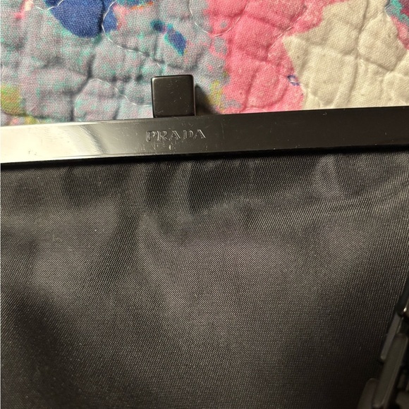 Prada Black Tessuto Mini Frame Bag - Picture 9 of 11